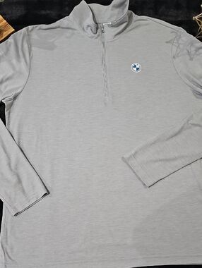 Sport-Tek Men’s Light Gray Quarter-Zip Pullover